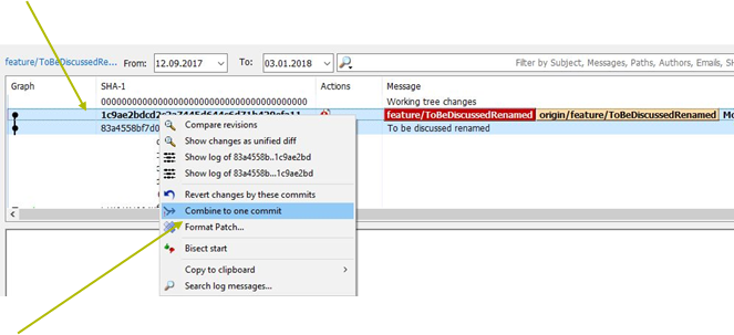 Combine Commits