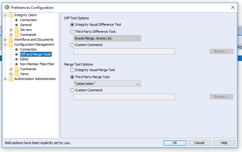 Preferences Configuration