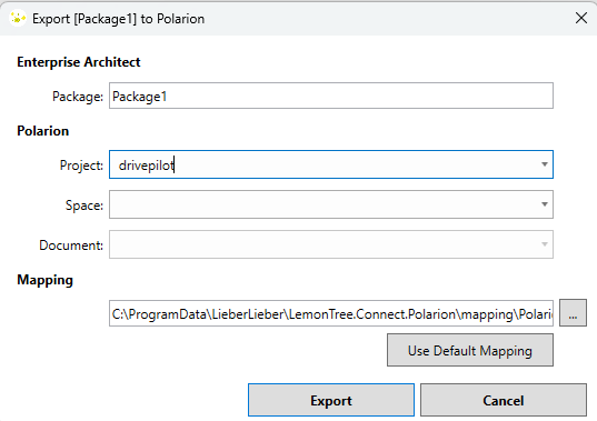 Package Dialog