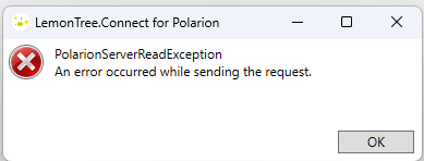 PolarionServerReadException