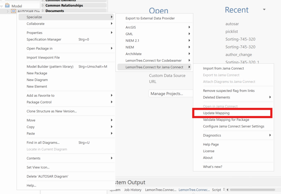 Update Mapping for Package